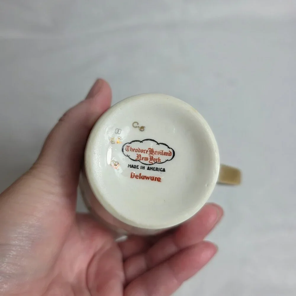 Theodore Haviland Delaware (New York) Creamer Ivory with Pink Roses